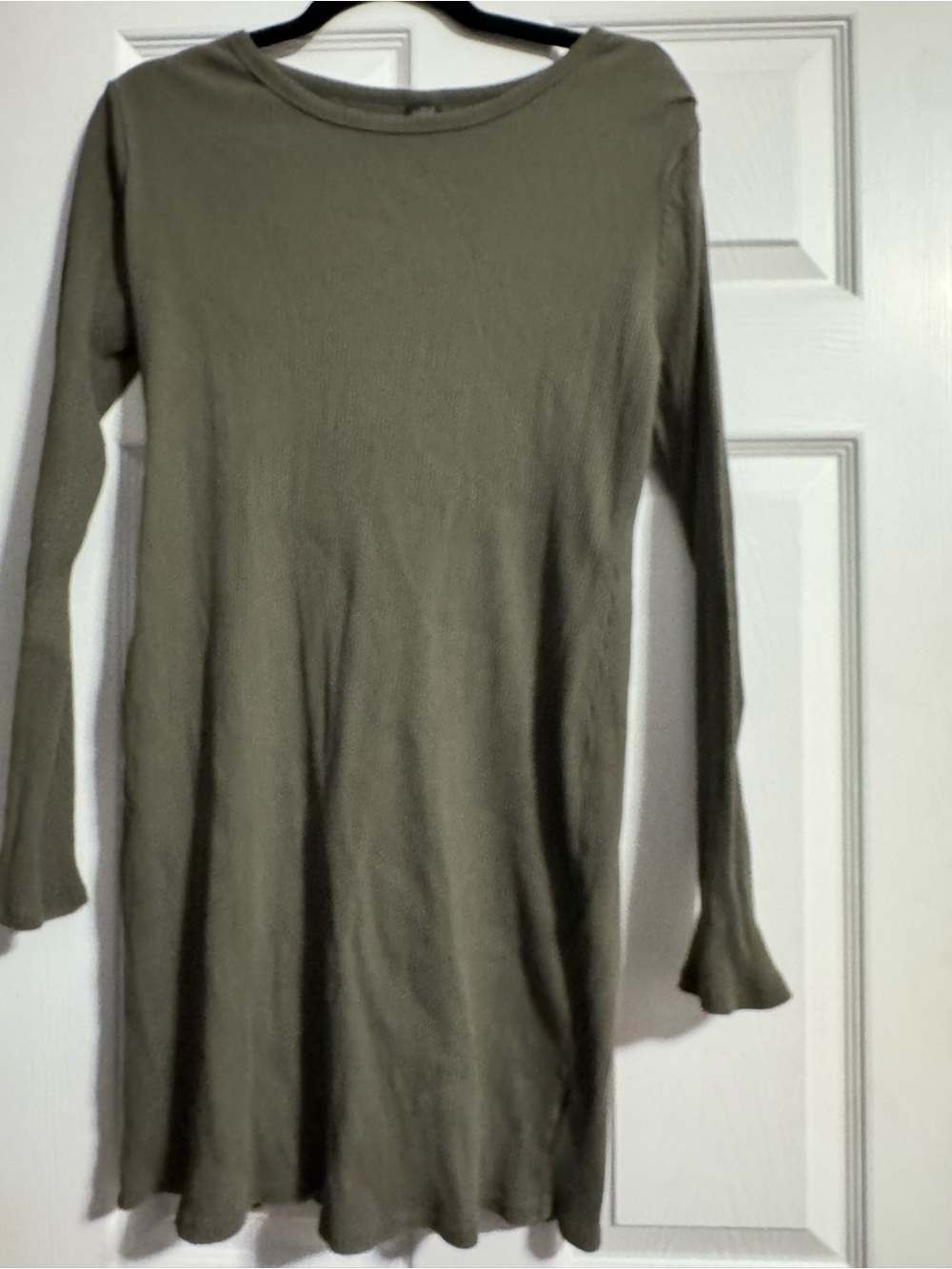 Wild Fable Olive Green Long-Sleeve Swing Dress – XL